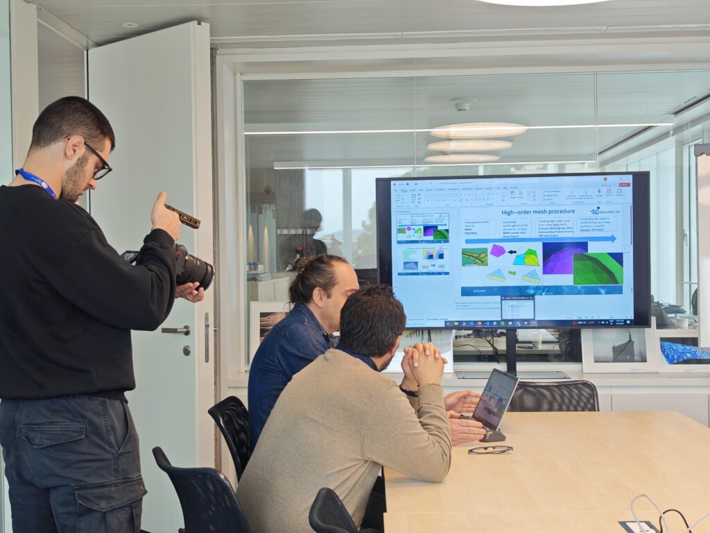 Video recording situation in a meeting room at BSC